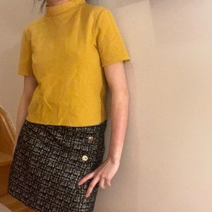 Zara Trafaluc Golden Yellow top